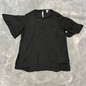 Bell Sleeve Black Blouse - Women’s Size L